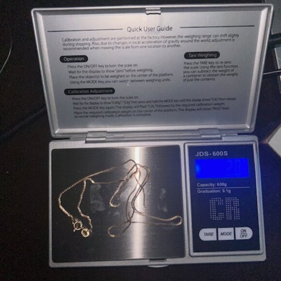 14kt gold chain 20 inches